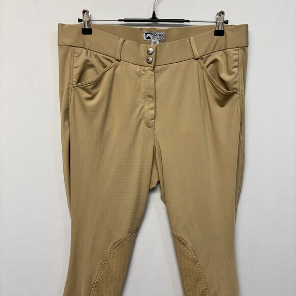 Dover Saddlery Riding Breeches Knee Patch Equestrian Pants Size 36 Beige C055 -5 - Picture 13 of 16